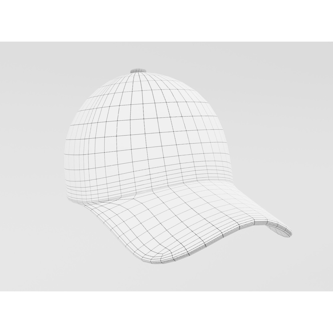 Baseball Cap 3D Model – Low Poly PBR Black Hat for Unity/Unreal - View 7