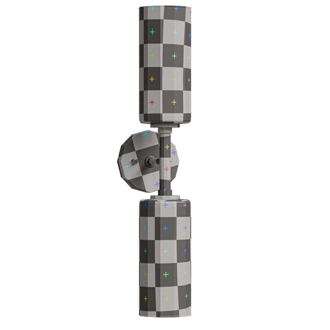 Ayaka Steel Wall Sconce 3D Model – Low Poly PBR Lighting Fixture, FBX - View 15