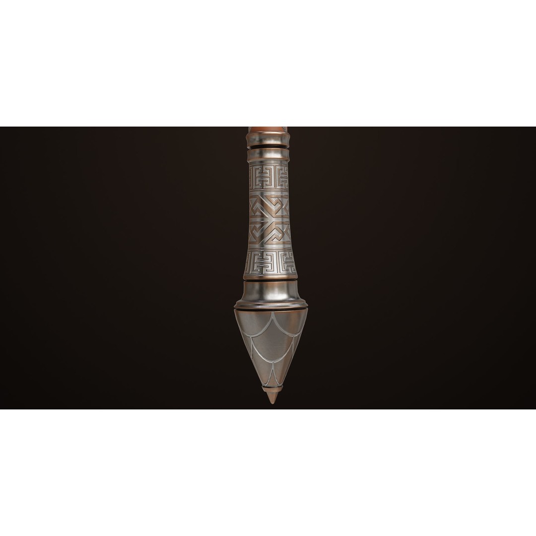 Battle Axe 3D Model – Low Poly PBR Game Asset, FBX, Unity, UE - View 15
