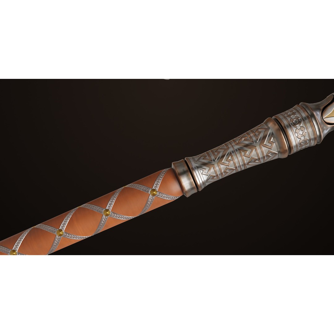 Battle Axe 3D Model – Low Poly PBR Game Asset, FBX, Unity, UE - View 20