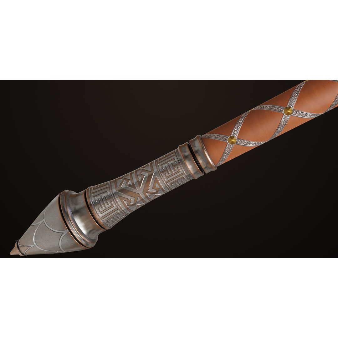 Battle Axe 3D Model – Low Poly PBR Game Asset, FBX, Unity, UE - View 21
