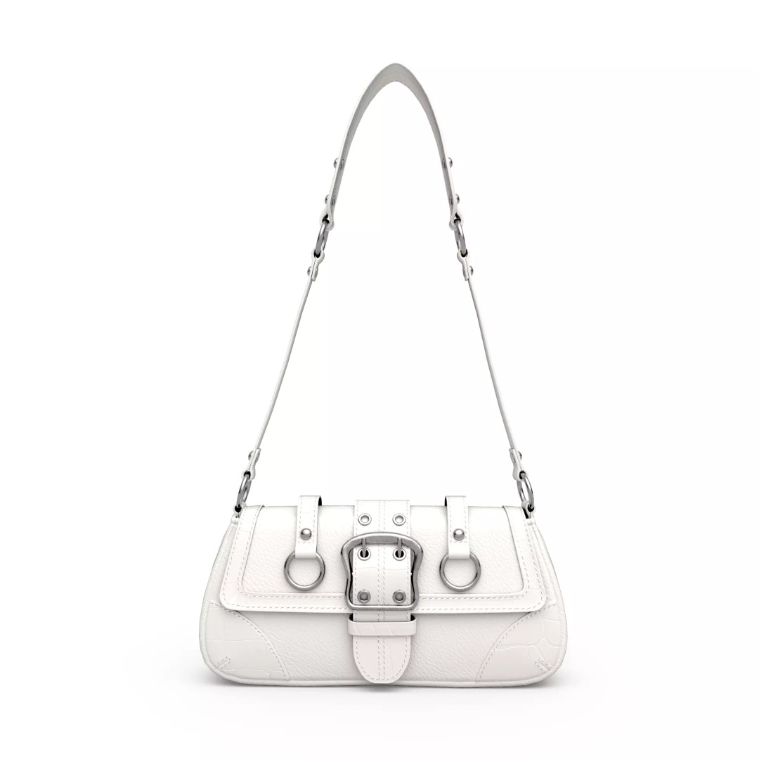 Jade Baguette Bag 3D Model – Low Poly PBR Asset, FBX, OBJ - View 2