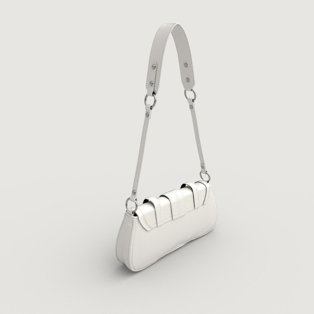 Jade Baguette Bag 3D Model – Low Poly PBR Asset, FBX, OBJ - View 5