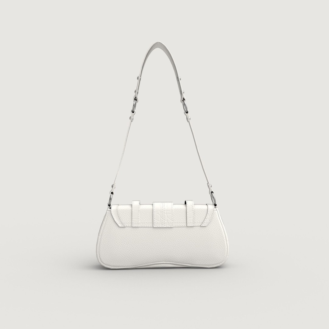 Jade Baguette Bag 3D Model – Low Poly PBR Asset, FBX, OBJ - View 6