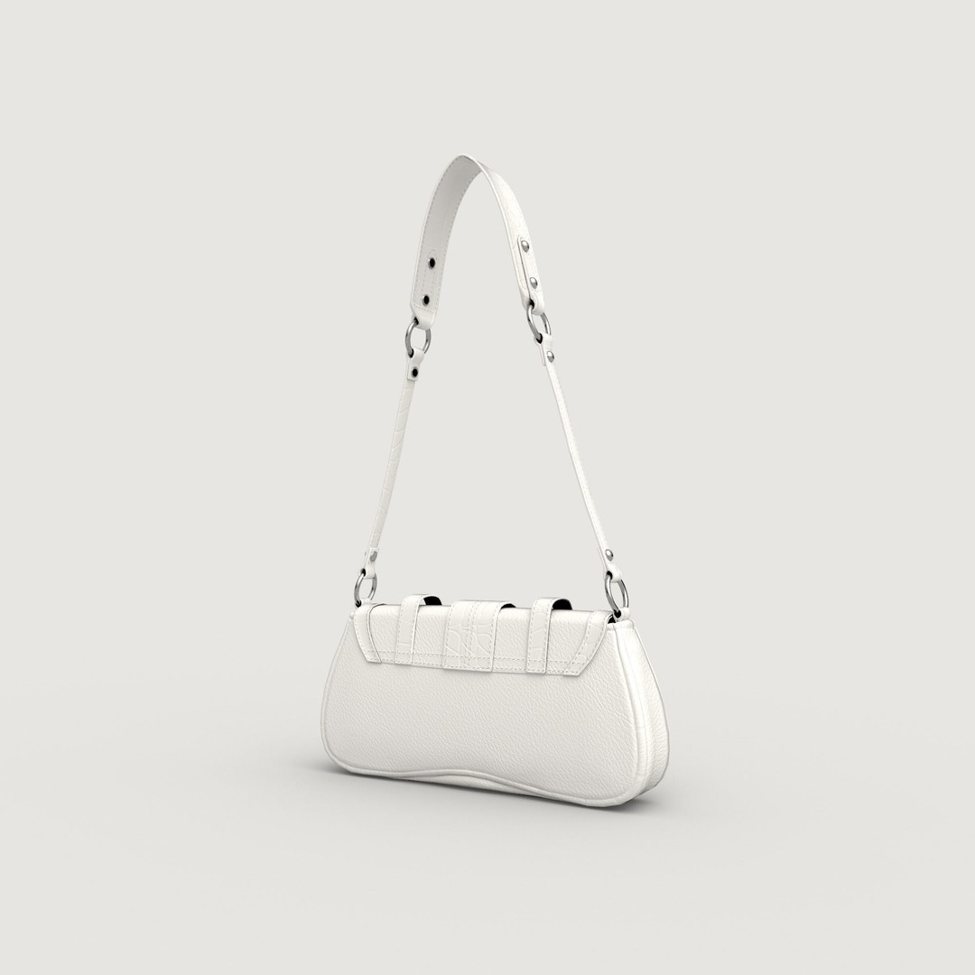 Jade Baguette Bag 3D Model – Low Poly PBR Asset, FBX, OBJ - View 7