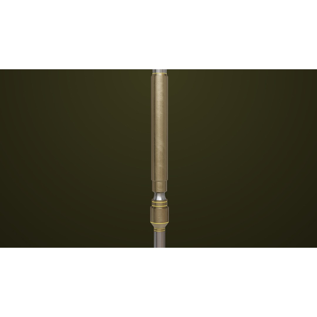 Sci-Fi Battle Hammer 3D Model – Low Poly Weapon, PBR Textures, FBX - View 16