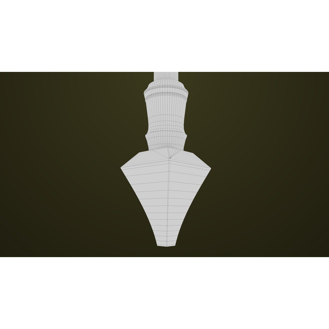 Sci-Fi Battle Hammer 3D Model – Low Poly Weapon, PBR Textures, FBX - View 24