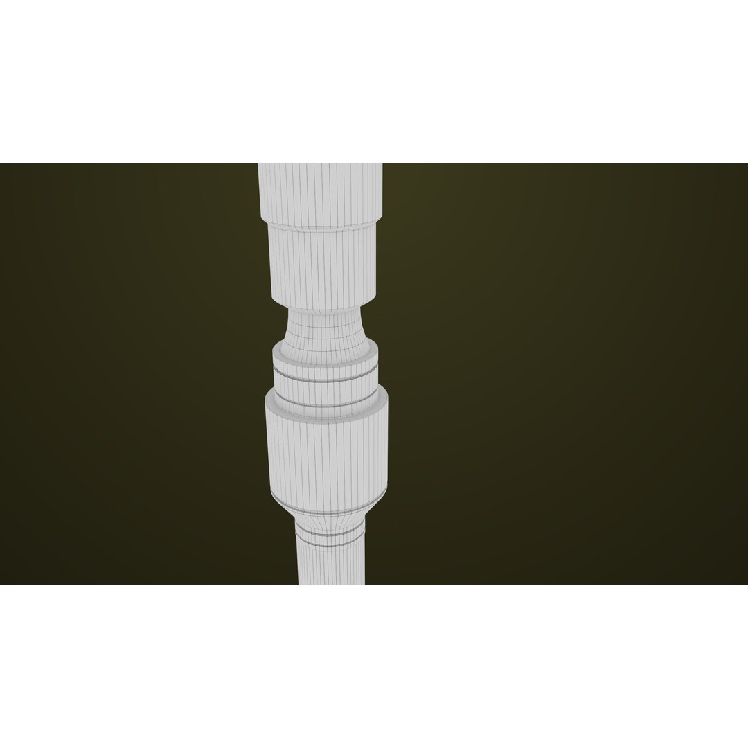 Sci-Fi Battle Hammer 3D Model – Low Poly Weapon, PBR Textures, FBX - View 26