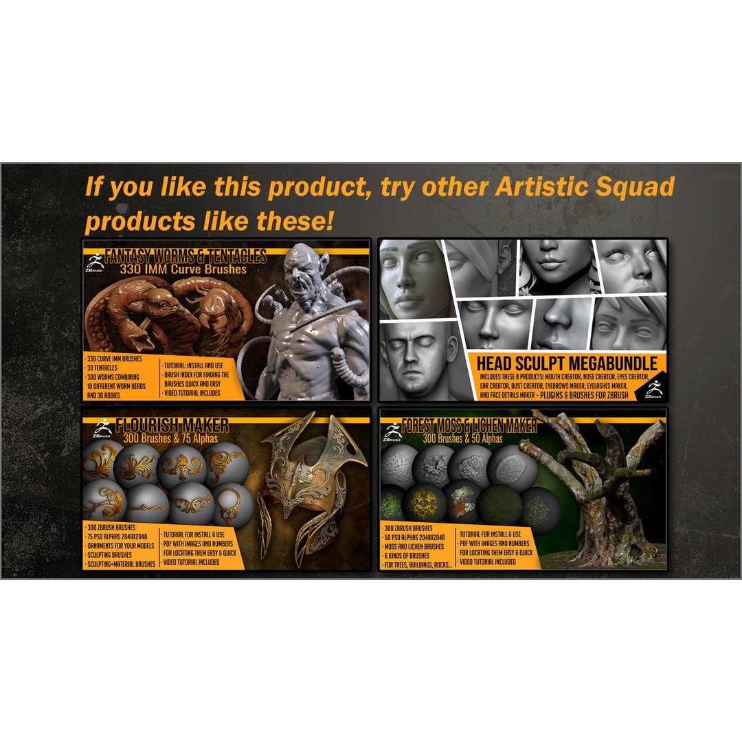 Cave Maker 3D Model – ZBrush Brushes and Alphas Pack for Caves