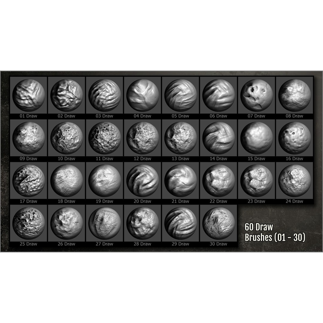 Cave Maker 3D Model – ZBrush Brushes and Alphas Pack for Caves - View 6