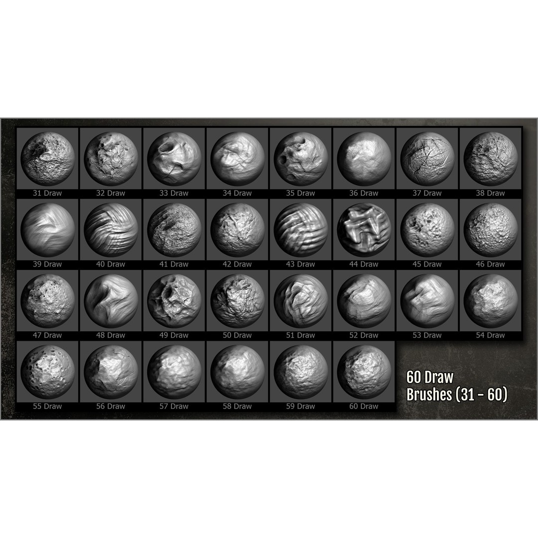 Cave Maker 3D Model – ZBrush Brushes and Alphas Pack for Caves - View 7