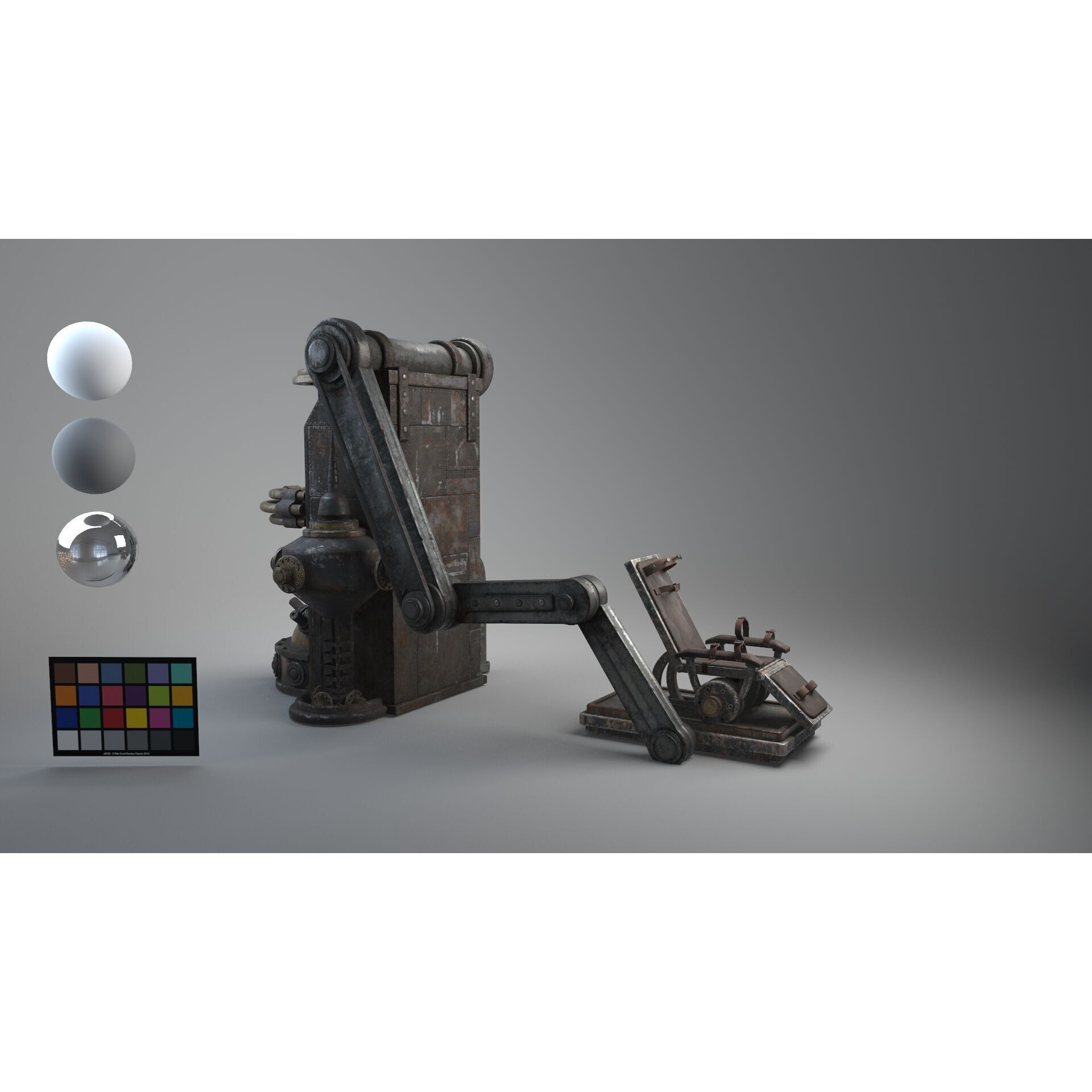 Frank Chair - Low-Poly Game-Ready 3D Model - View 11