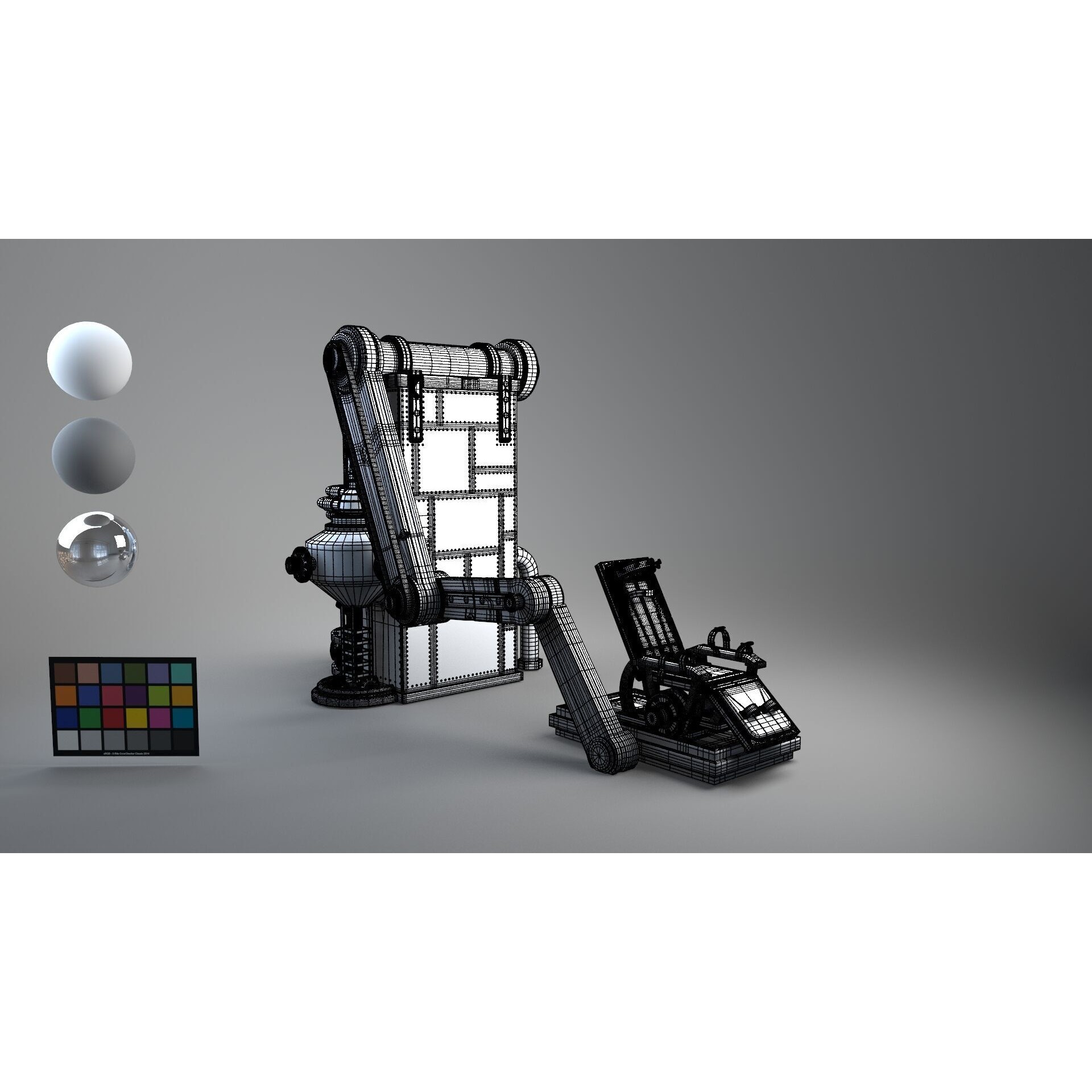 Frank Chair - Low-Poly Game-Ready 3D Model - View 20