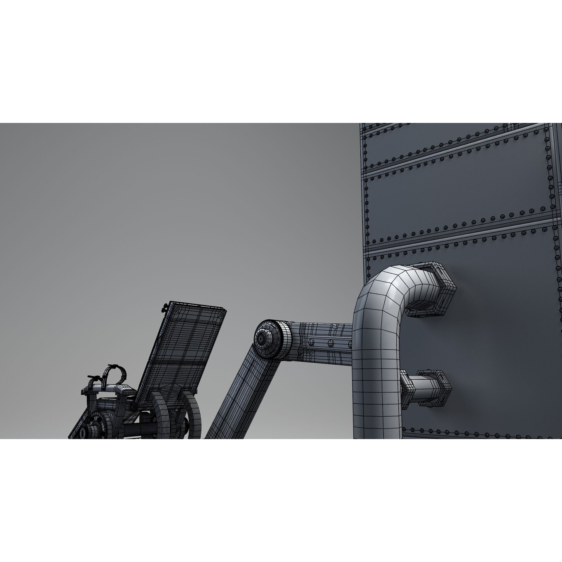 Frank Chair - Low-Poly Game-Ready 3D Model - View 22