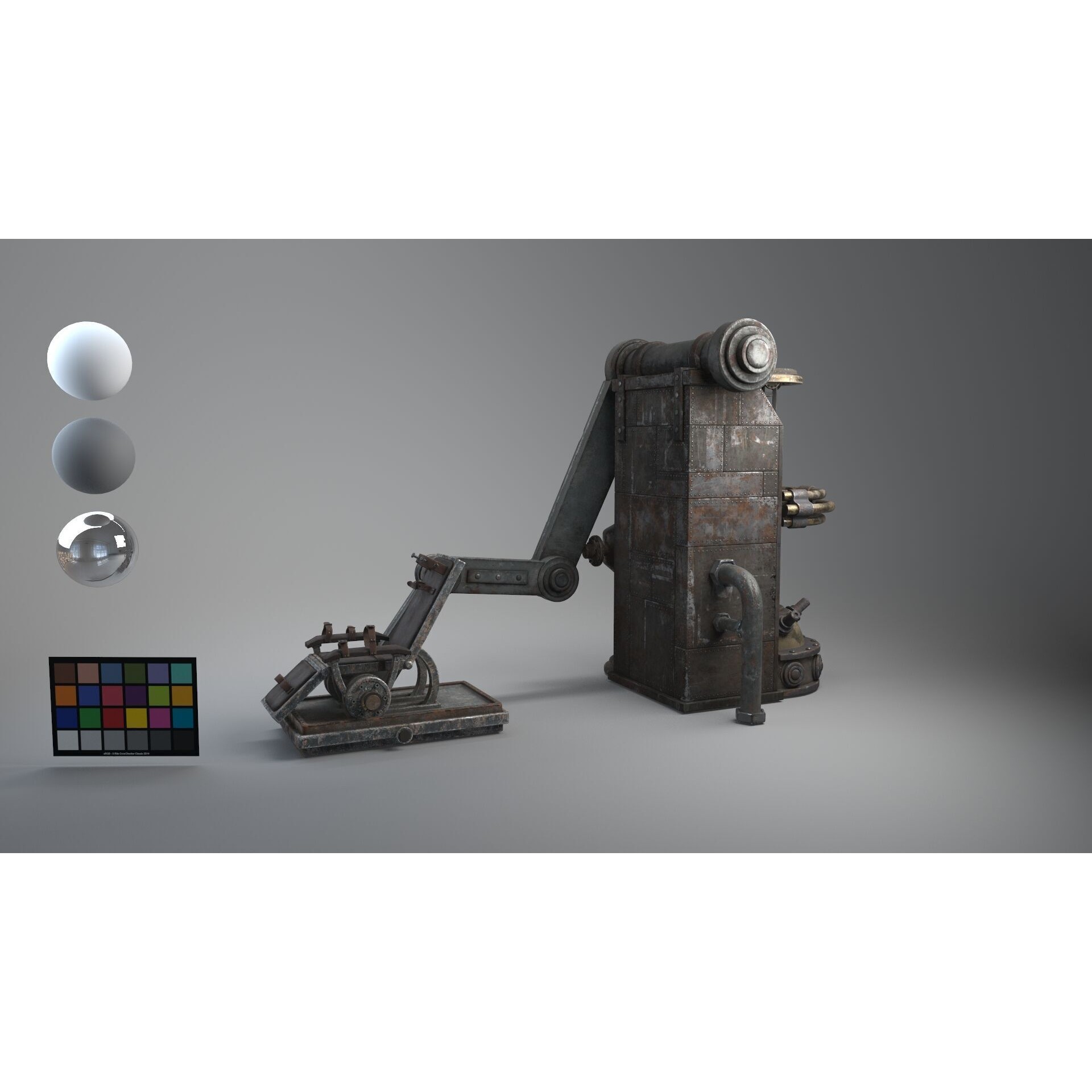 Frank Chair - Low-Poly Game-Ready 3D Model - View 7