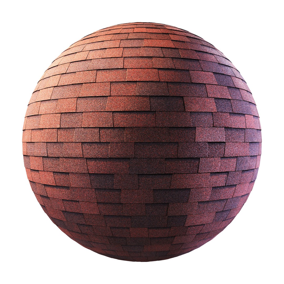 Bitumen Shingles 3D Model – Seamless Flexible Textures, PBR - View 5