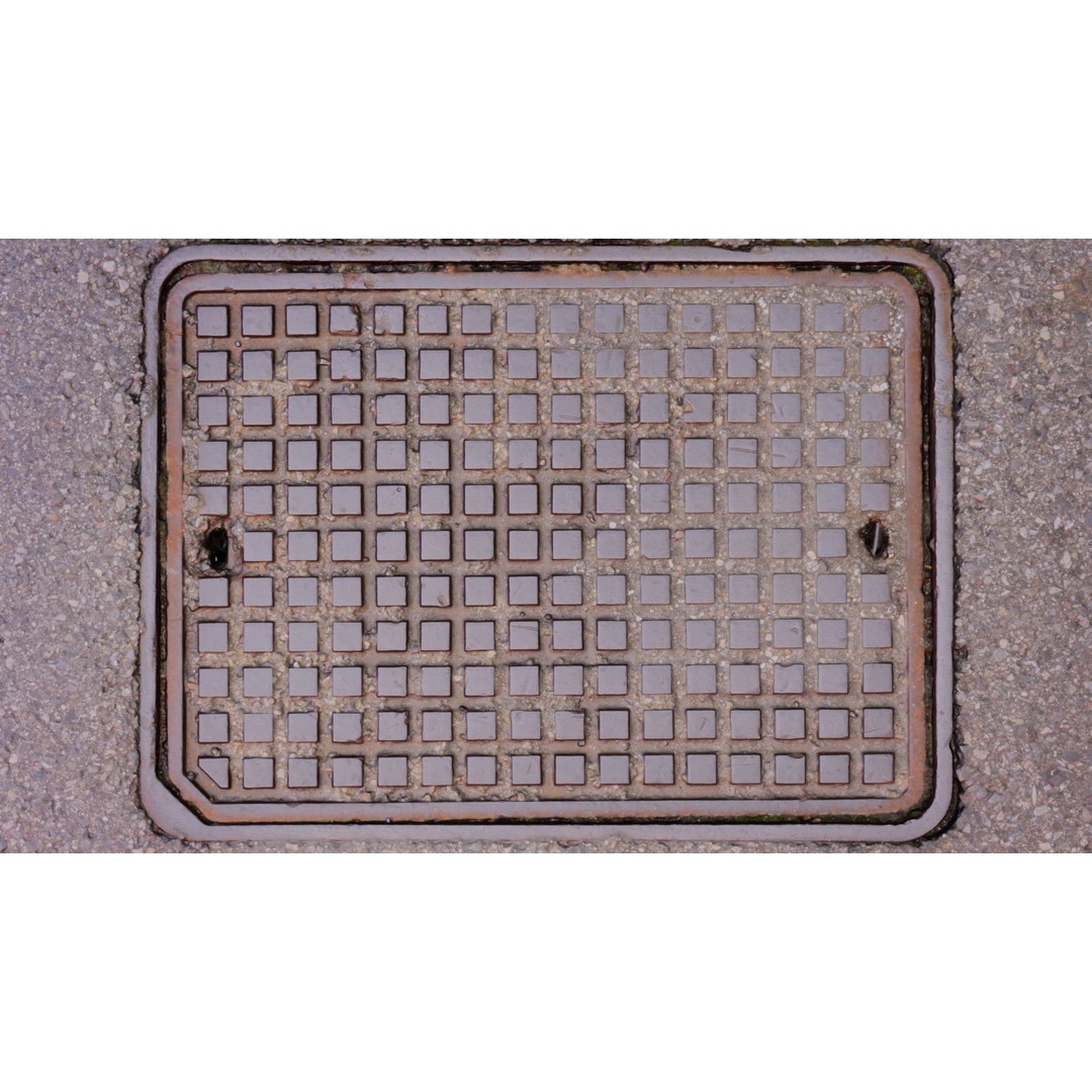 Manhole Cover 3D Model – High-Poly Photorealistic Asset, PBR Textures - View 25