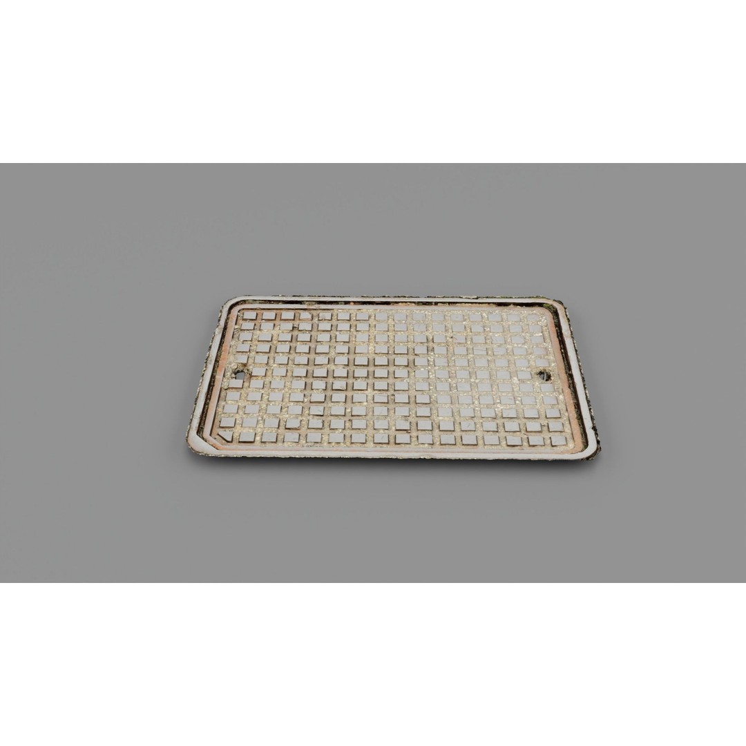 Manhole Cover 3D Model – High-Poly Photorealistic Asset, PBR Textures - View 26