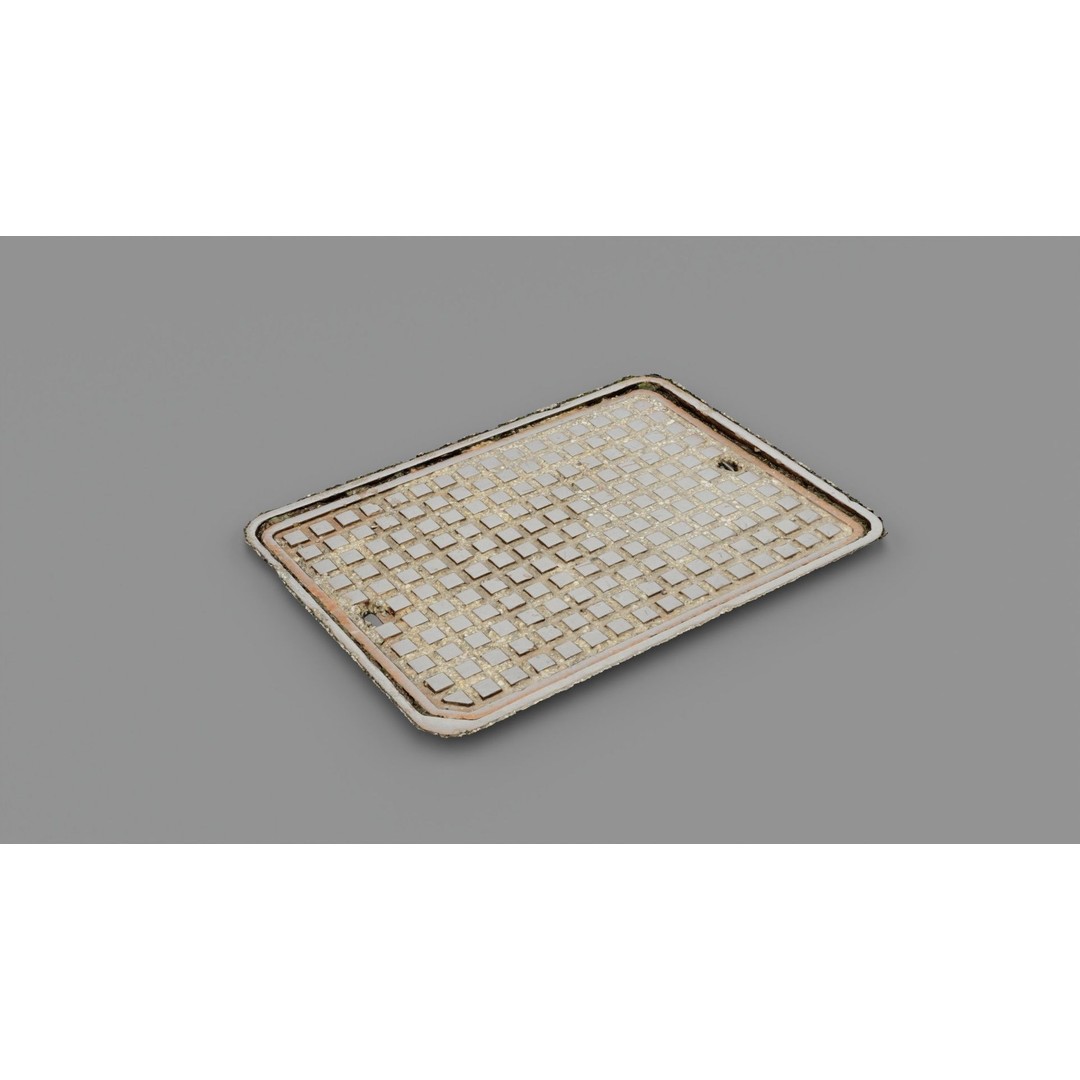 Manhole Cover 3D Model – High-Poly Photorealistic Asset, PBR Textures - View 27