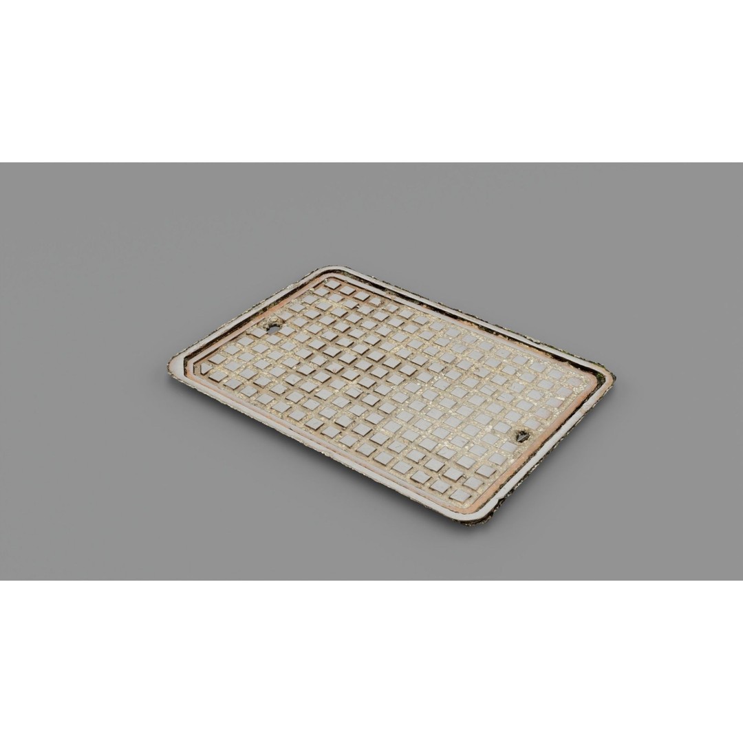 Manhole Cover 3D Model – High-Poly Photorealistic Asset, PBR Textures - View 35
