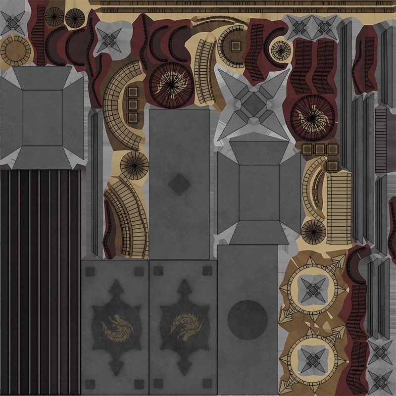 Battle Hammer 3D Model – Low Poly Game-Ready Asset, PBR Textures