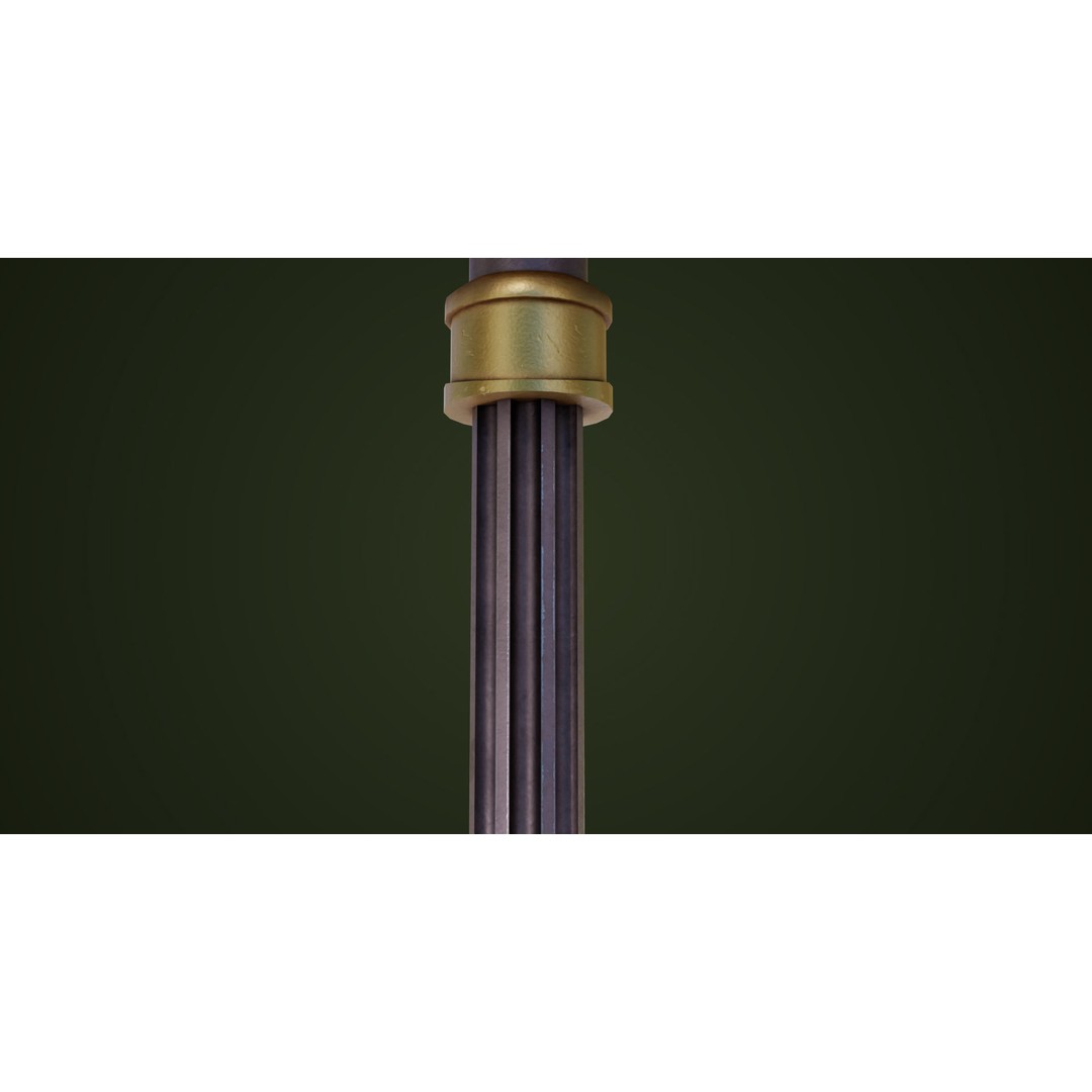 Battle Hammer 3D Model – Low Poly Game-Ready Asset, PBR Textures - View 14