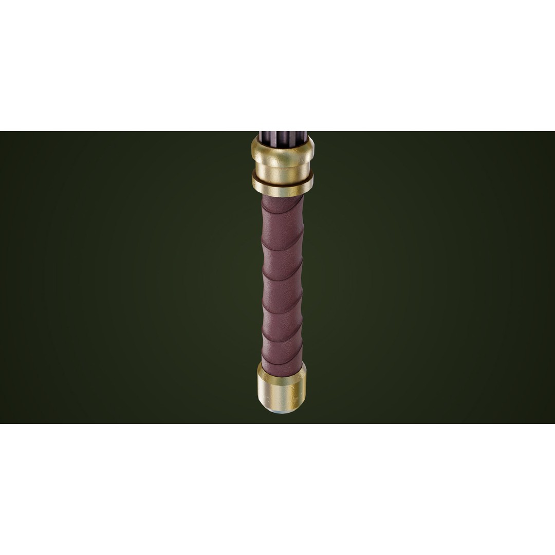Battle Hammer 3D Model – Low Poly Game-Ready Asset, PBR Textures - View 19