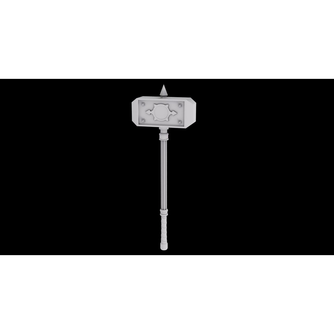 Battle Hammer 3D Model – Low Poly Game-Ready Asset, PBR Textures - View 28