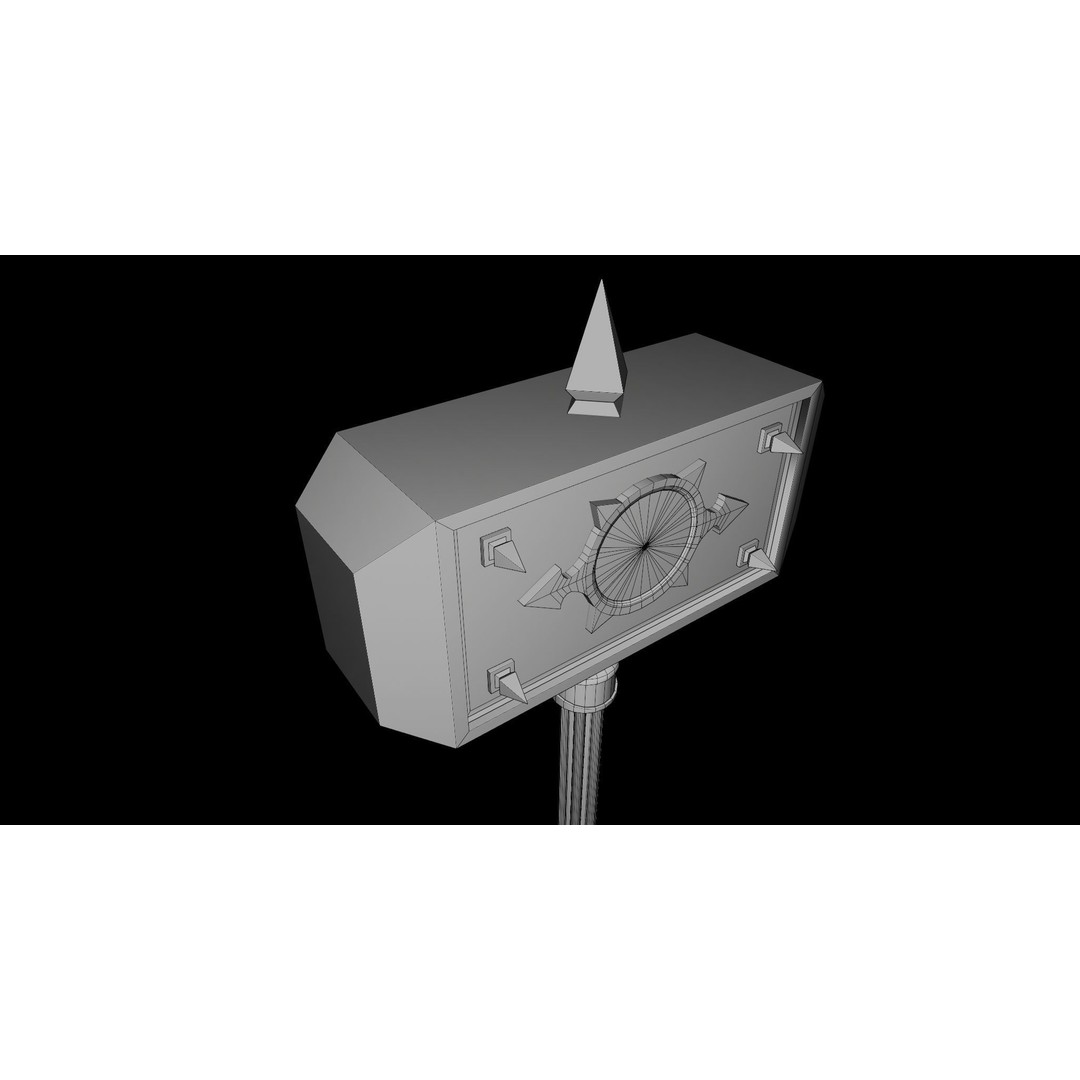 Battle Hammer 3D Model – Low Poly Game-Ready Asset, PBR Textures - View 39
