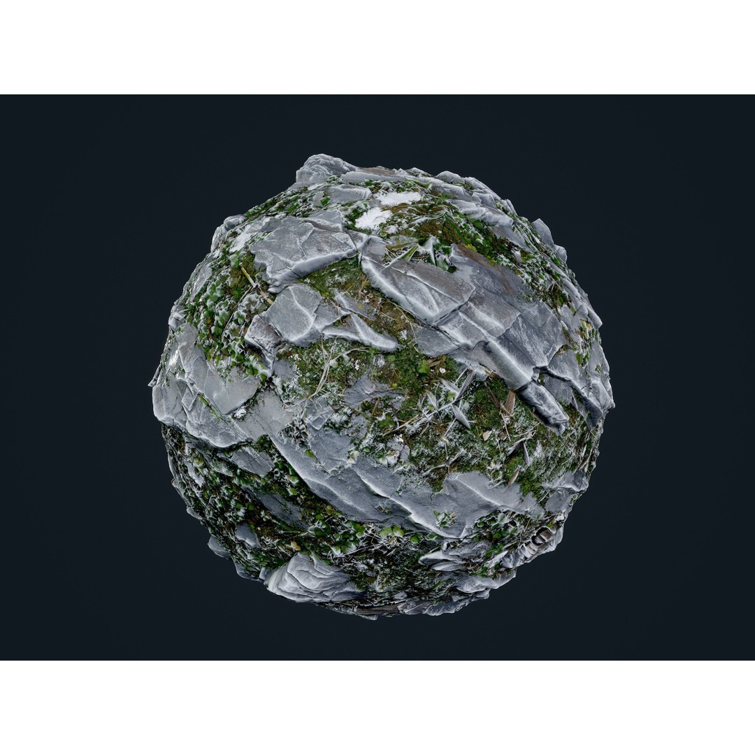 30 Snow Ice Ground Seamless PBR Texture Pack – High-Quality Textures for Games - View 10