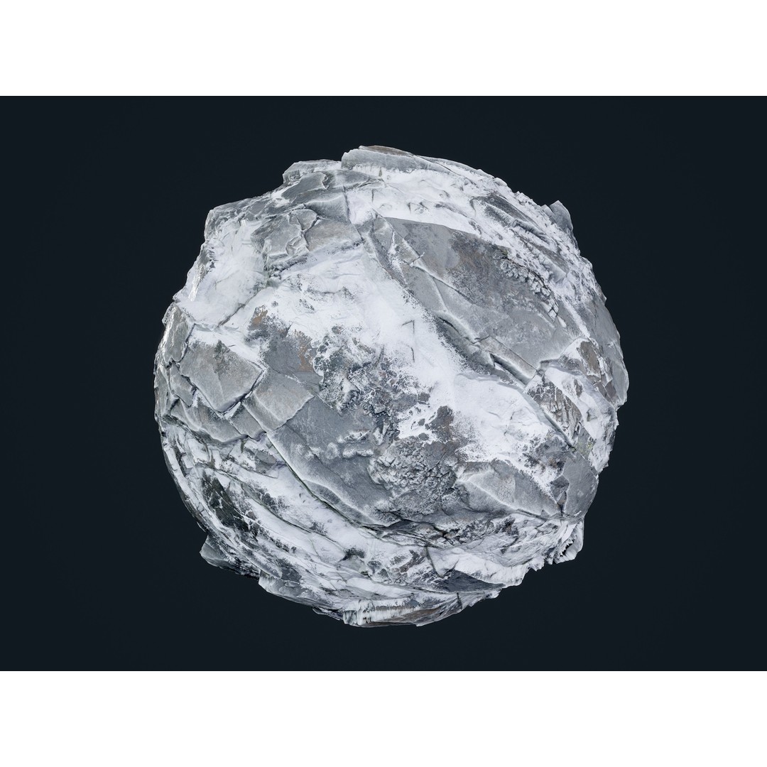 30 Snow Ice Ground Seamless PBR Texture Pack – High-Quality Textures for Games - View 11