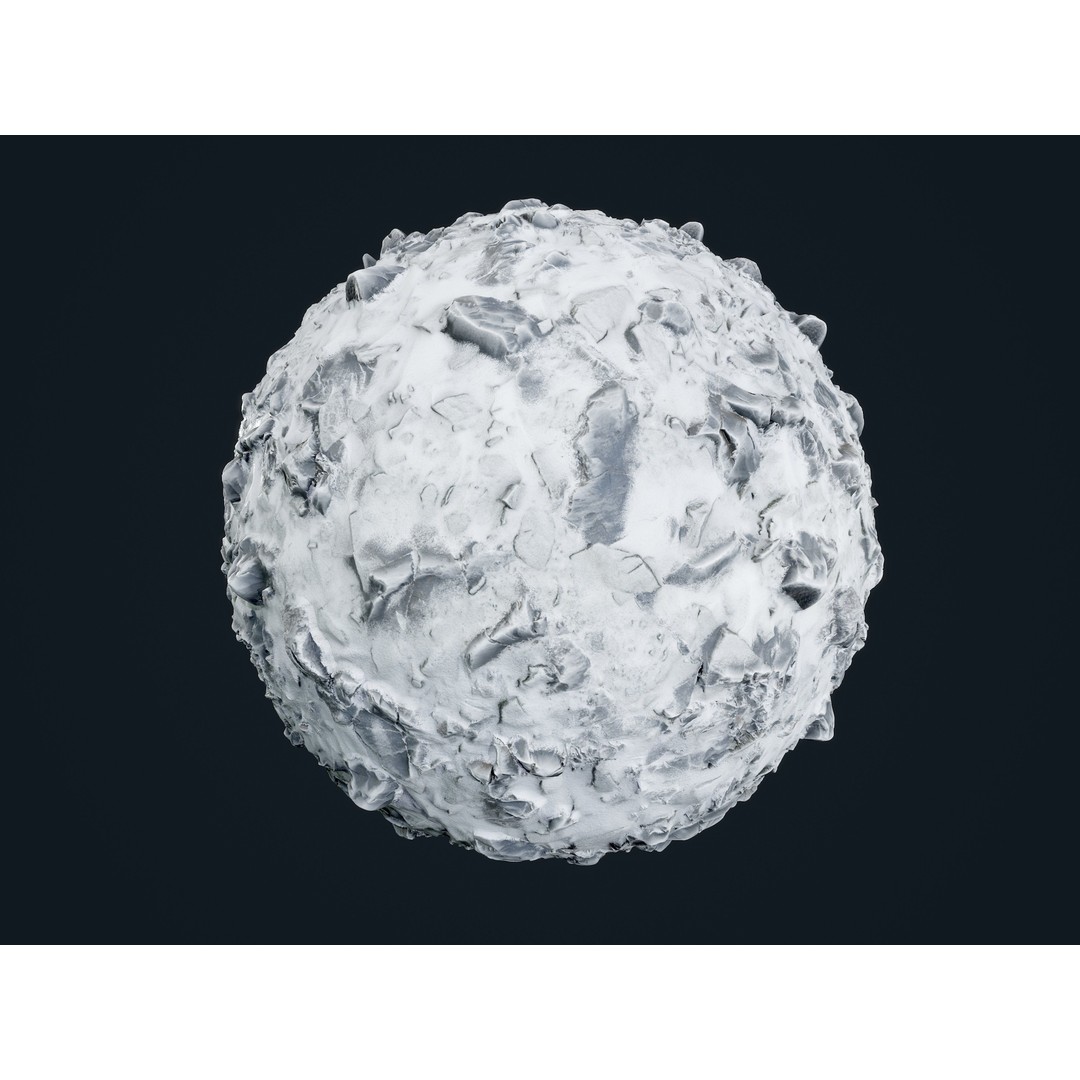 30 Snow Ice Ground Seamless PBR Texture Pack – High-Quality Textures for Games - View 23