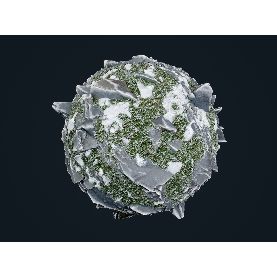 30 Snow Ice Ground Seamless PBR Texture Pack – High-Quality Textures for Games - View 28