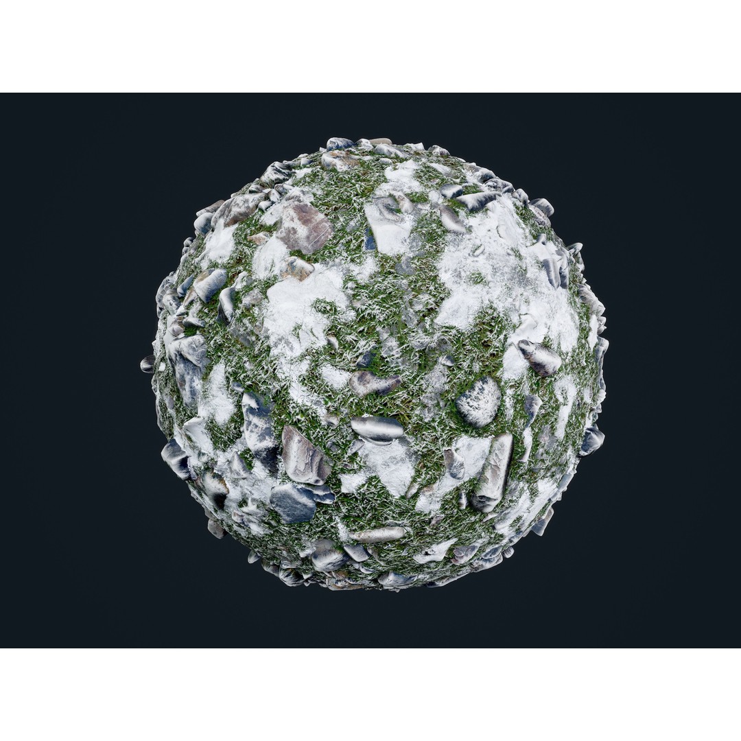 30 Snow Ice Ground Seamless PBR Texture Pack – High-Quality Textures for Games - View 29