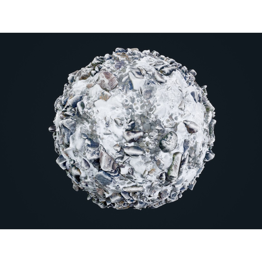 30 Snow Ice Ground Seamless PBR Texture Pack – High-Quality Textures for Games - View 30