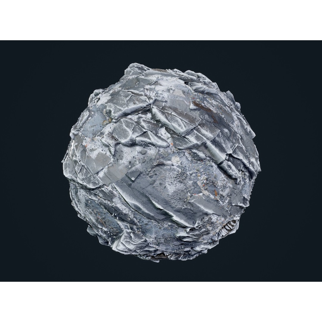 30 Snow Ice Ground Seamless PBR Texture Pack – High-Quality Textures for Games - View 8