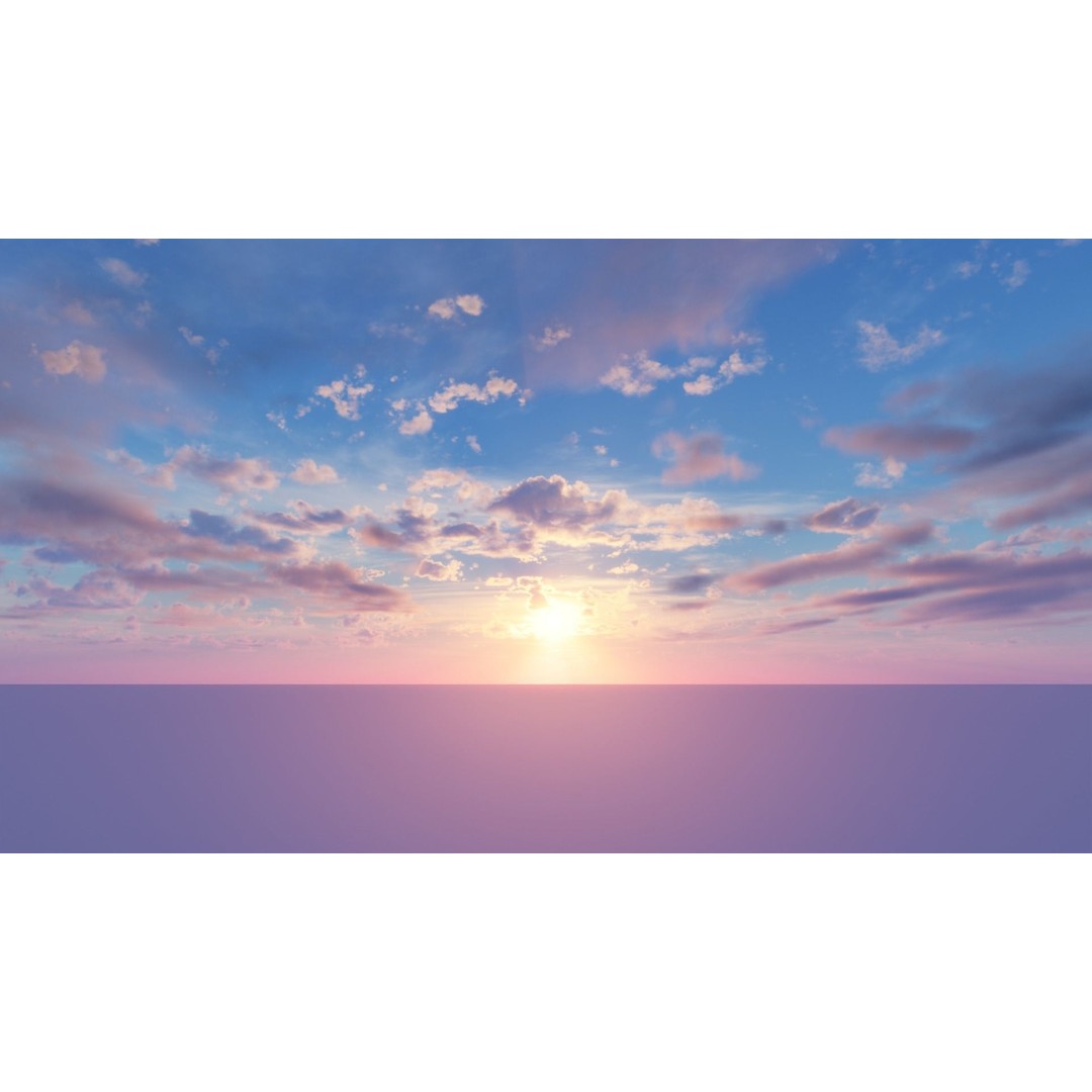 HDRI Skies 3D Model – 12K Sky Pack with Clean Horizons, EXR