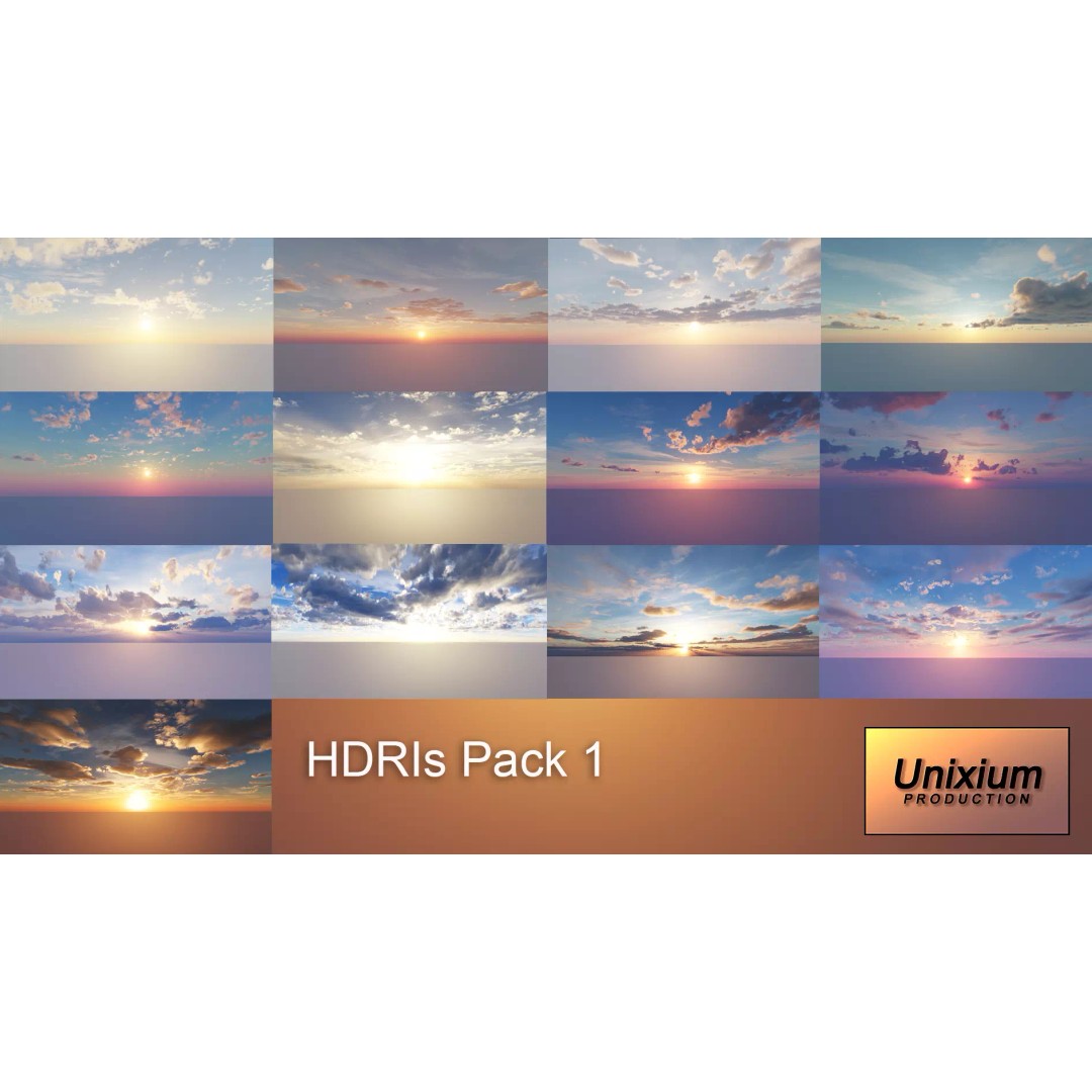 HDRI Skies 3D Model – 12K Sky Pack with Clean Horizons, EXR - View 2