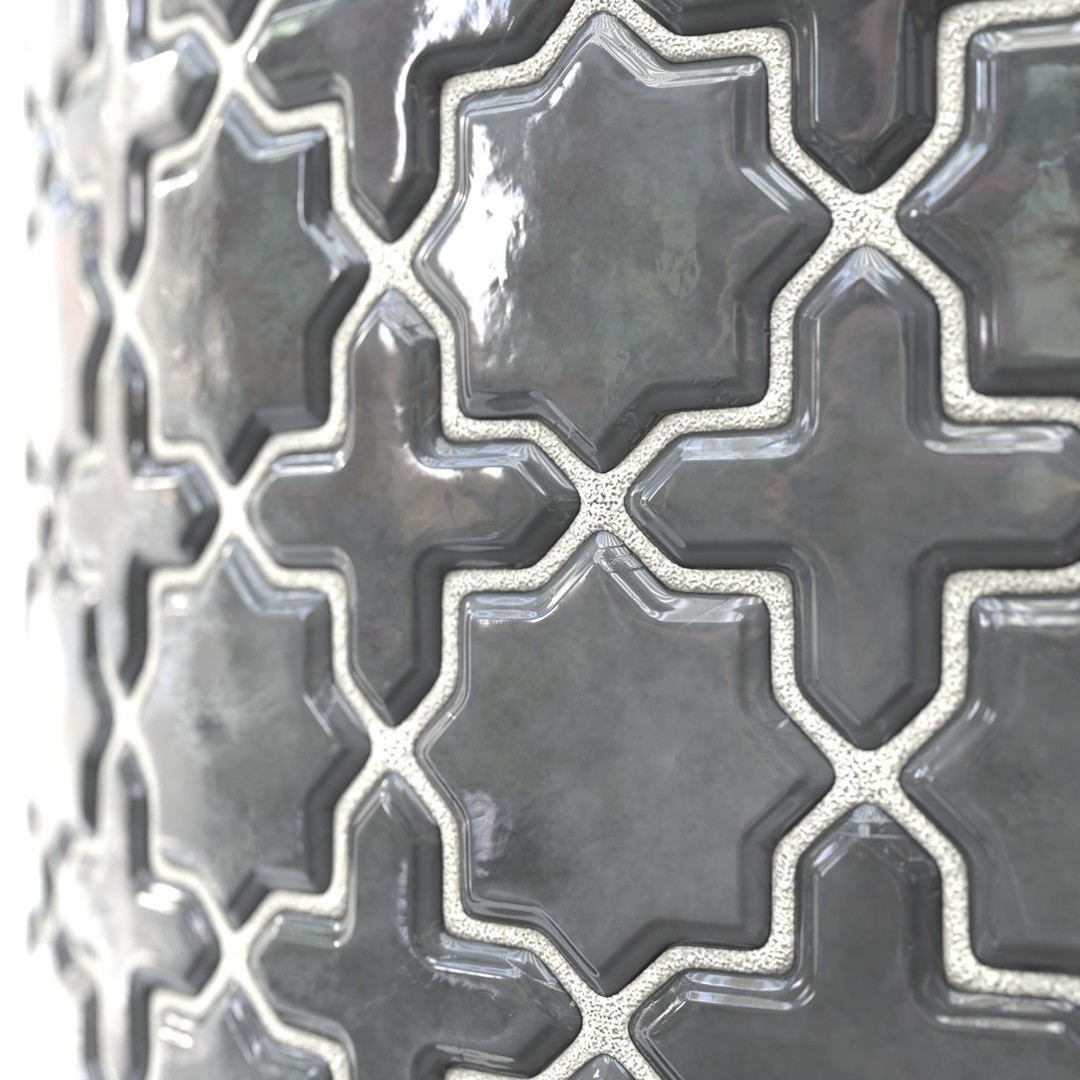 Kitchen Glaze Tile 3D Model – PBR Texture, 7 Colors, OBJ/MTL - View 12