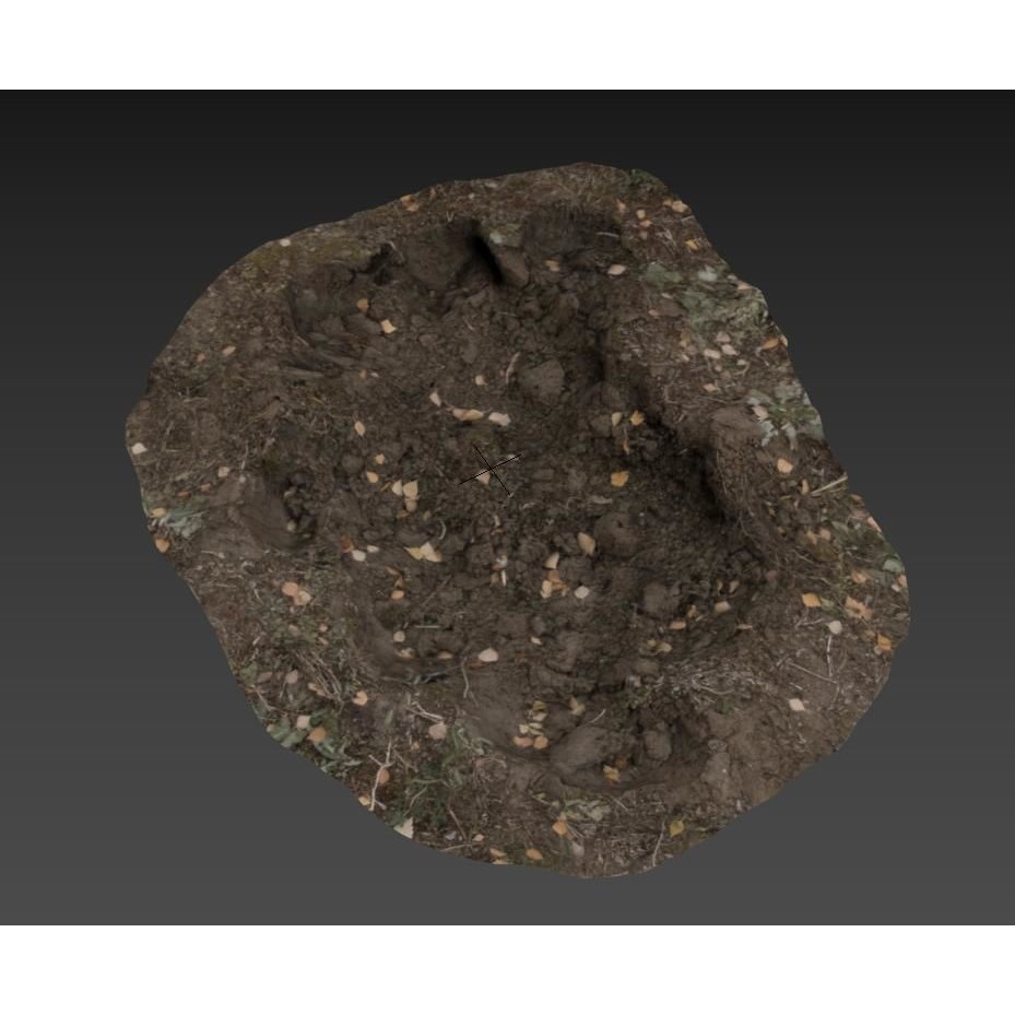 Ultra Realistic Dirt Pit 3D Model – Low Poly Scanned Asset, FBX - View 15