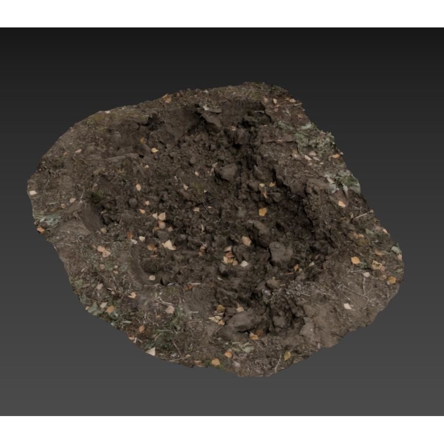 Ultra Realistic Dirt Pit 3D Model – Low Poly Scanned Asset, FBX - View 17