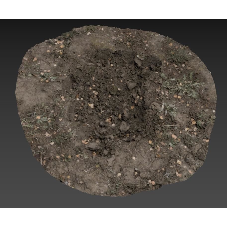 Ultra Realistic Dirt Pit 3D Model – Low Poly Scanned Asset, FBX - View 24