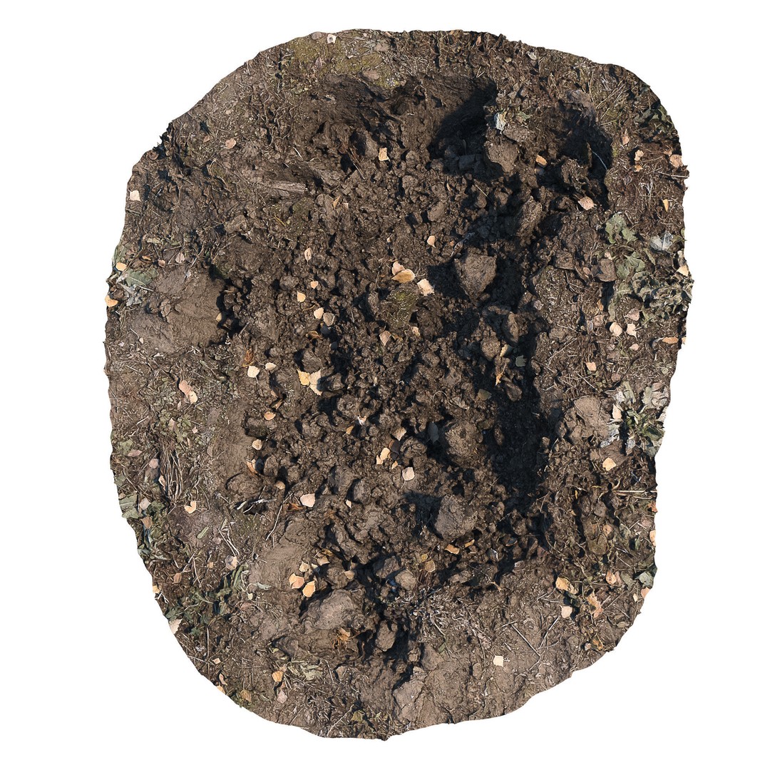 Ultra Realistic Dirt Pit 3D Model – Low Poly Scanned Asset, FBX - View 3