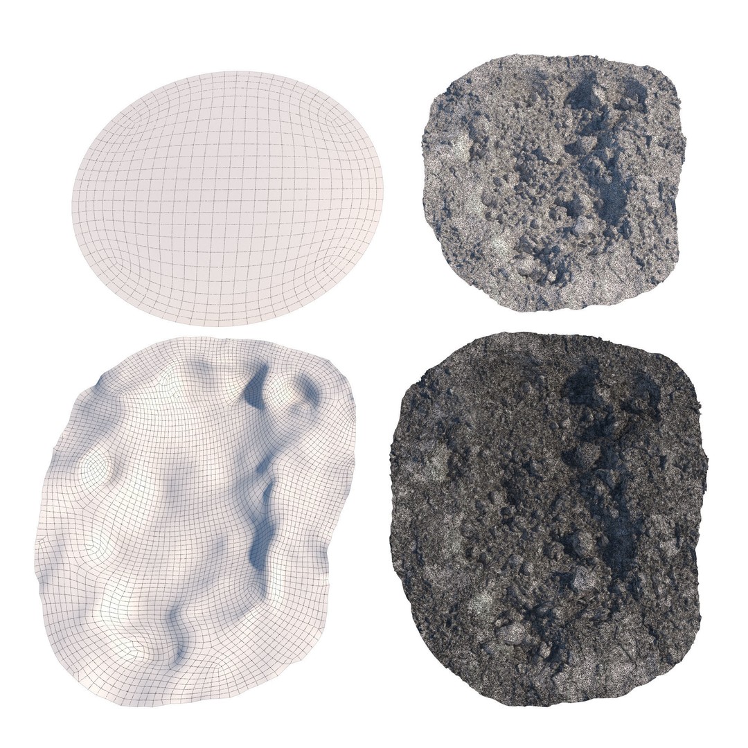 Ultra Realistic Dirt Pit 3D Model – Low Poly Scanned Asset, FBX - View 9