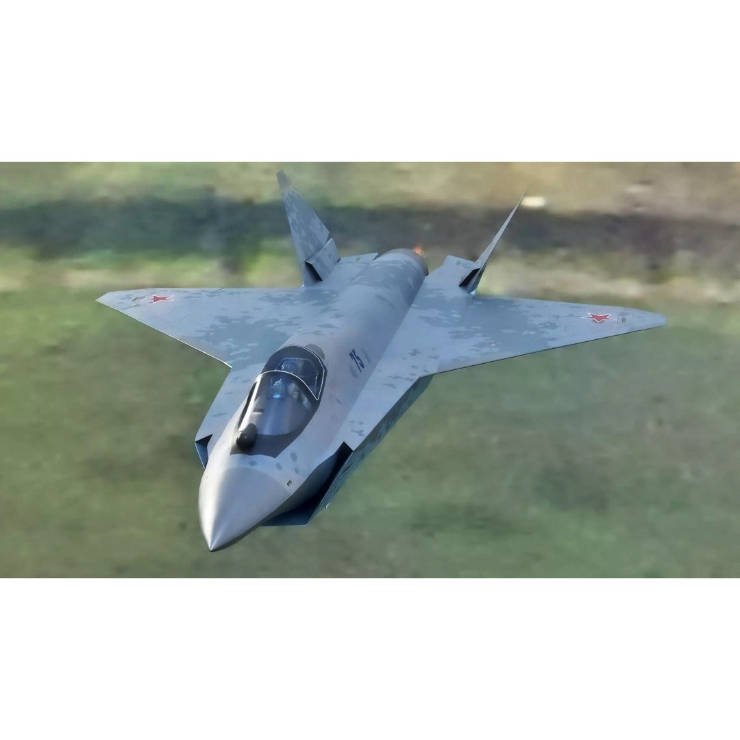 SU 75 Checkmate 3D Model – Rigged Military Aircraft with PBR Textures - View 3