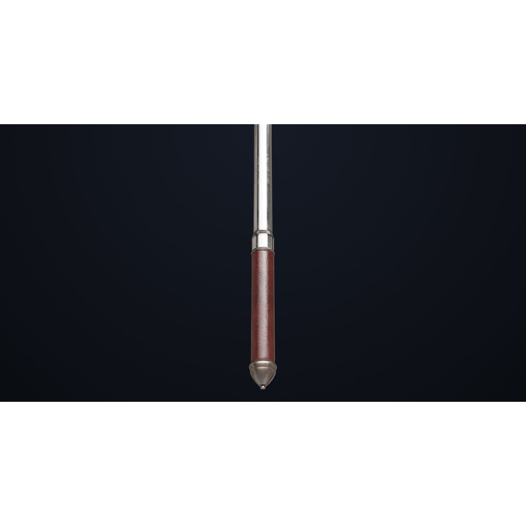 Silver Mace 3D Model – Low Poly PBR Weapon for Unity & Unreal Engine - View 10