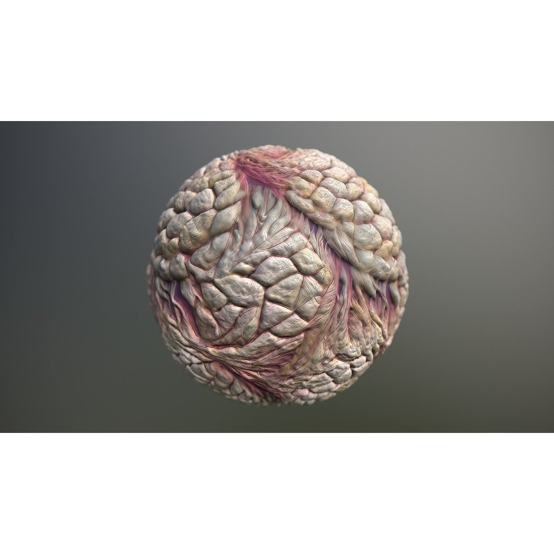 Monster Skin 3D Model – Seamless PBR Texture Pack, FBX - View 13