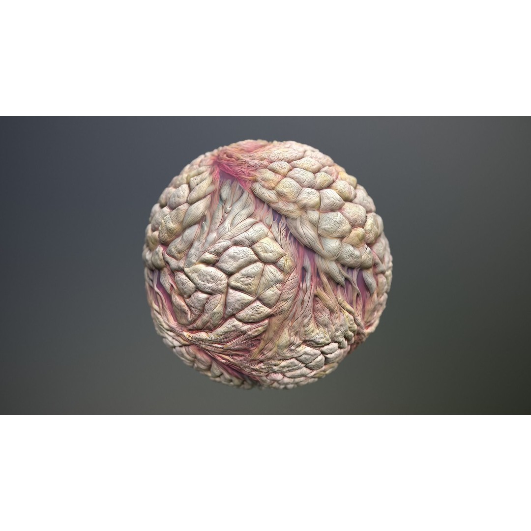 Monster Skin 3D Model – Seamless PBR Texture Pack, FBX - View 14