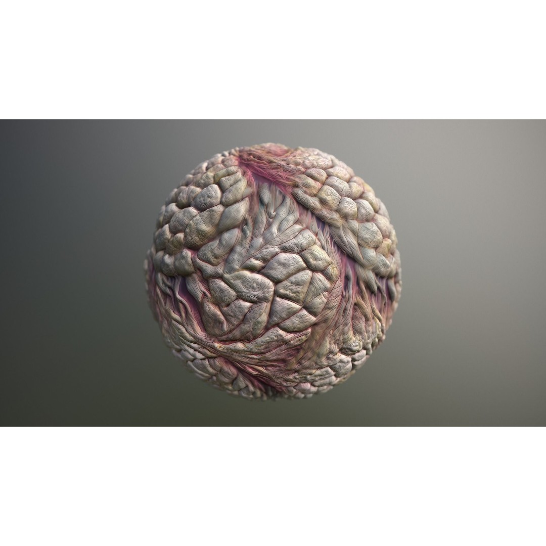 Monster Skin 3D Model – Seamless PBR Texture Pack, FBX - View 15