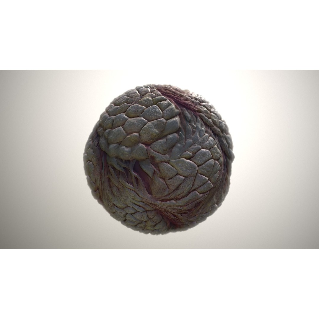 Monster Skin 3D Model – Seamless PBR Texture Pack, FBX - View 20